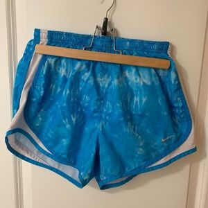 Small Nike Blue Tie Dye Running Shorts